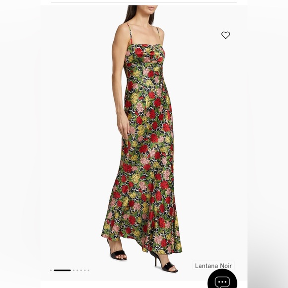 Saloni Renee Floral Mermaid Gown floral long dress size 4 - Picture 1 of 10